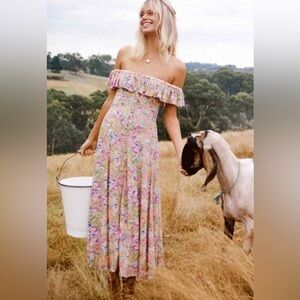 Spell Dolly off shoulder floral dress size XS💐